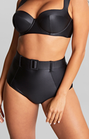 Wet Optic High Waist Bikinihöschen mit Gürtel