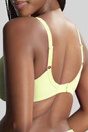 Limettengrün neon BH mit tiefem Ausschnitt von Hinten